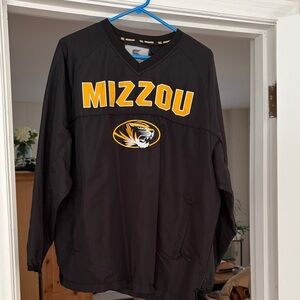 Colosseum Black and Gold Mizzou Pullover